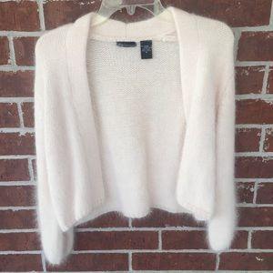 Pale Pink Rabbit Hair Jacket